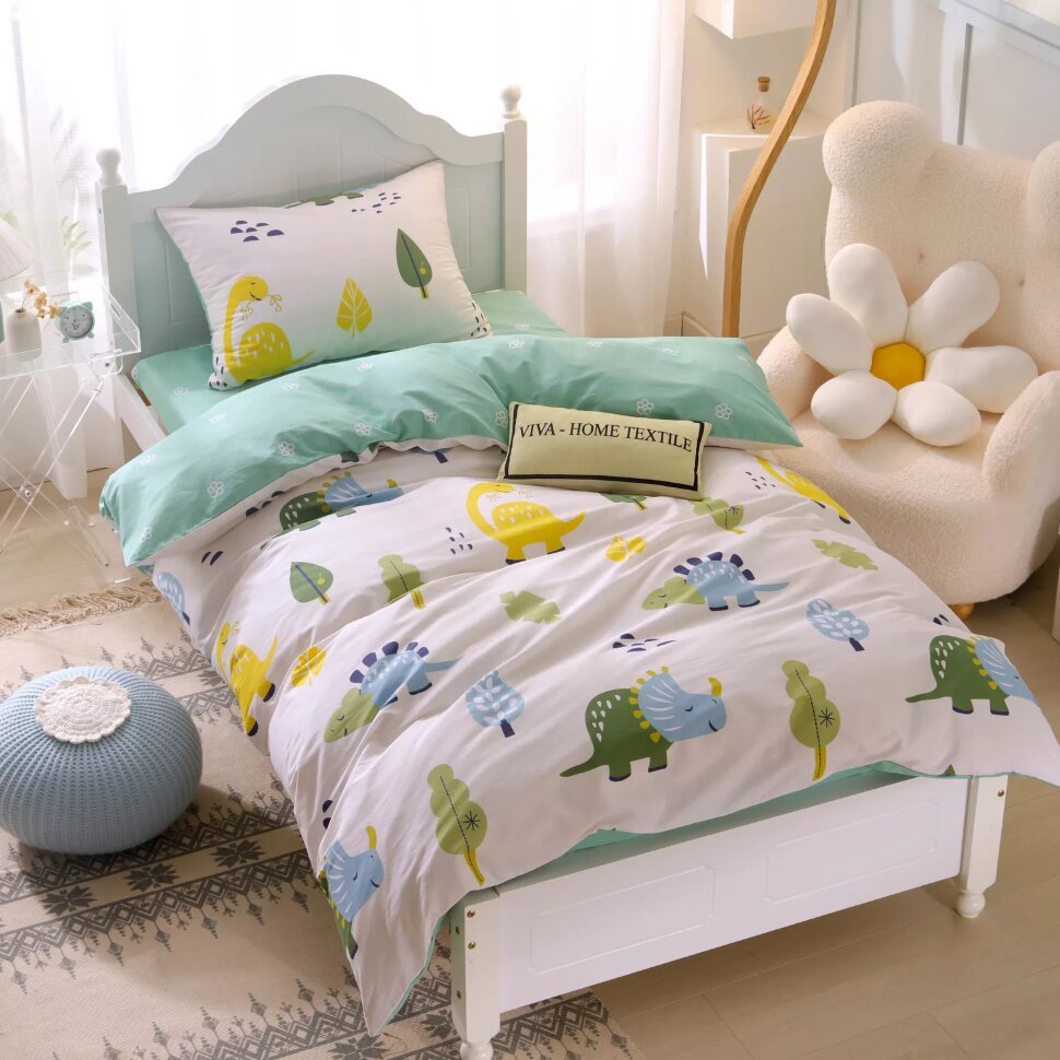

Комплект постельного белья на резинке Сатин Люкс KIDS 100% хлопок CDKR027