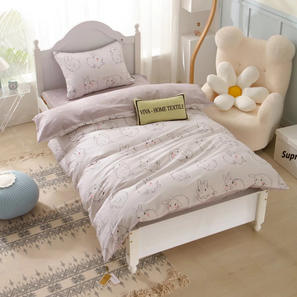 

Комплект постельного белья на резинке Сатин Люкс KIDS 100% хлопок CDKR032