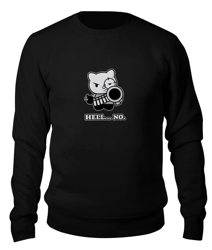 

Свитшот унисекс Printio Bad cat черный S, Bad cat