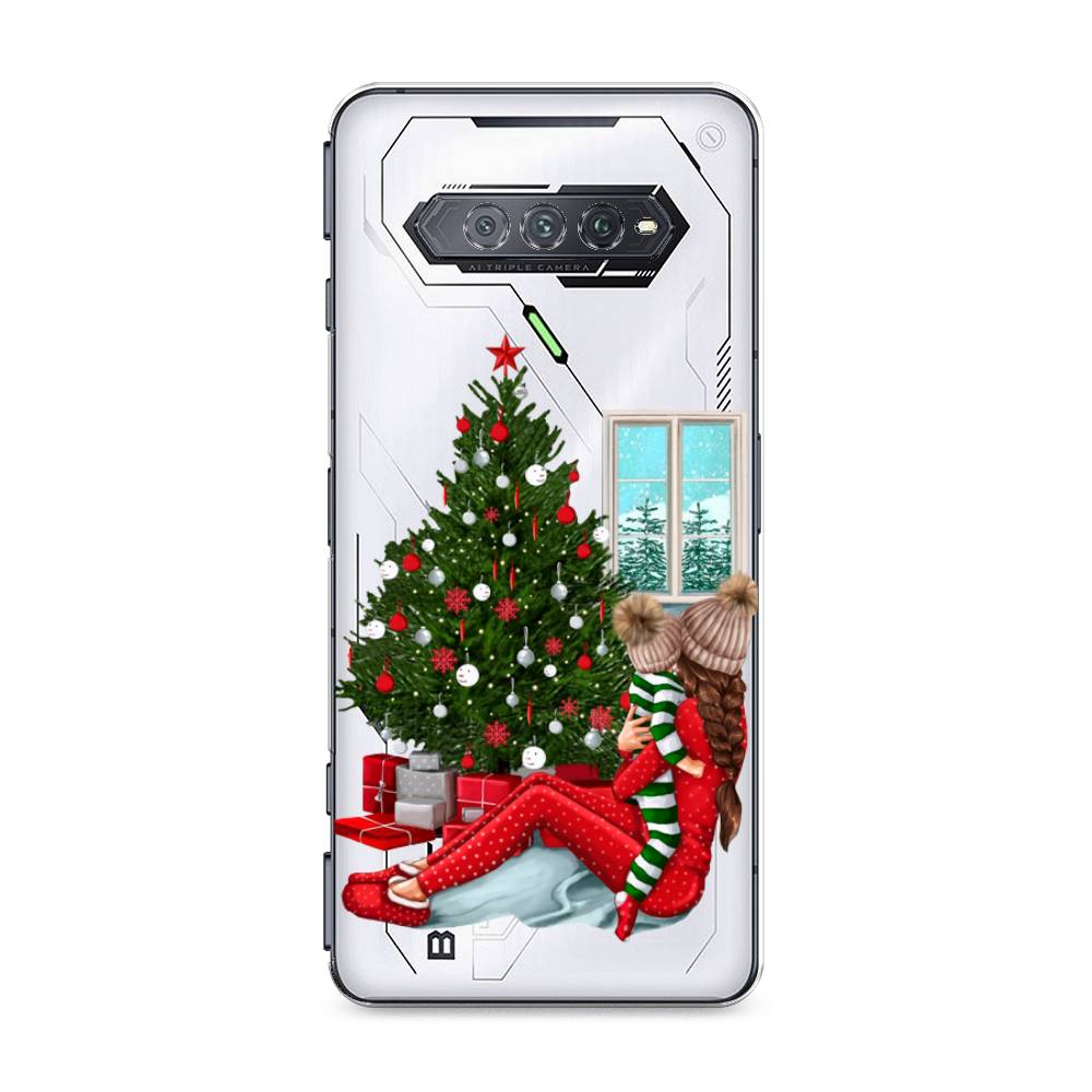 

Чехол на Xiaomi Black Shark 4 "Новый год с мамой", Красный;зеленый;голубой, 311650-6