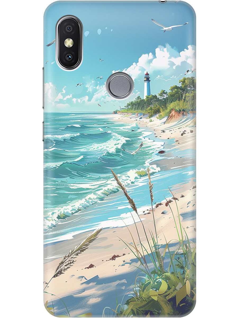 

Силиконовый чехол на Xiaomi Redmi S2 с принтом "Чайки у маяка", Белый;голубой;зеленый;прозрачный, 718410241