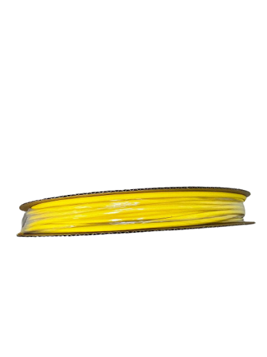 Термоусаживаемая трубка Vell, усадка в 2 раза, 2,5 / 1,25 мм, 200 метров, желтая овальный профиль для маркировки проводов vell