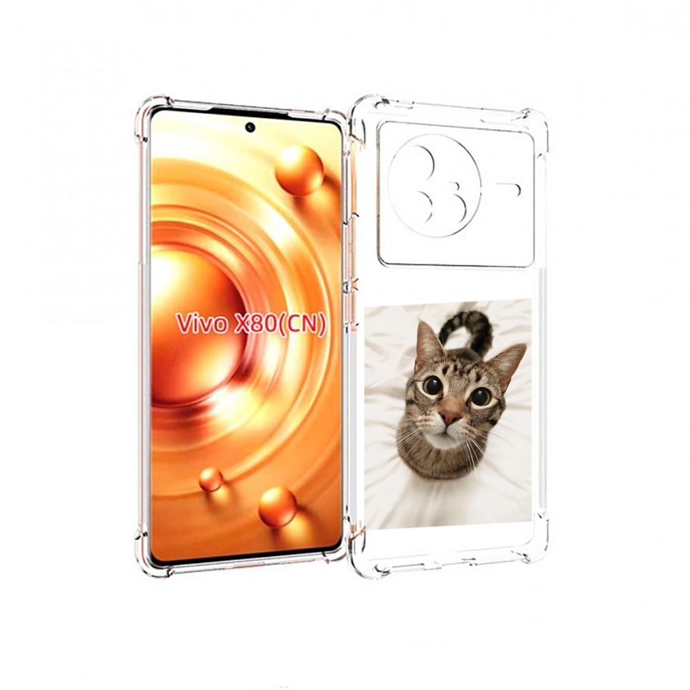 

Чехол Mypads Котик Для Vivo X80, Прозрачный, Tocco