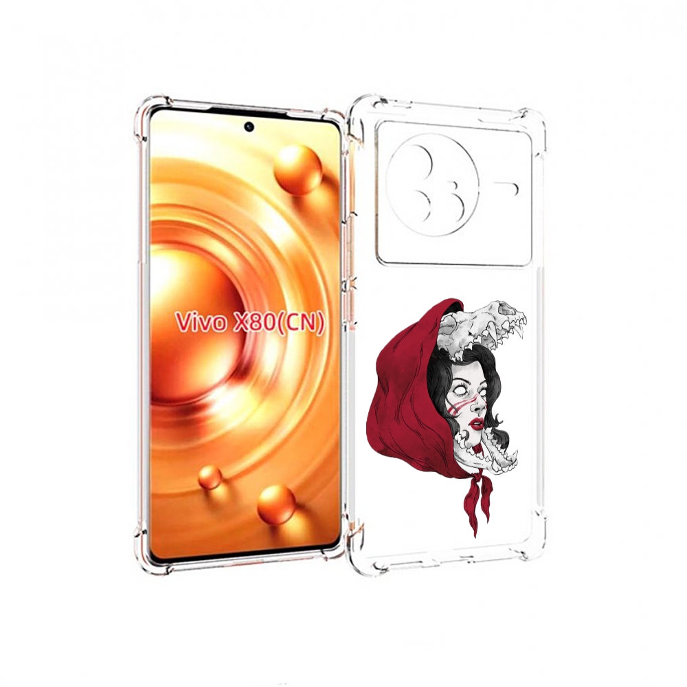 

Чехол Mypads Красная Шапочка И Волк Женский Для Vivo X80, Прозрачный, Tocco
