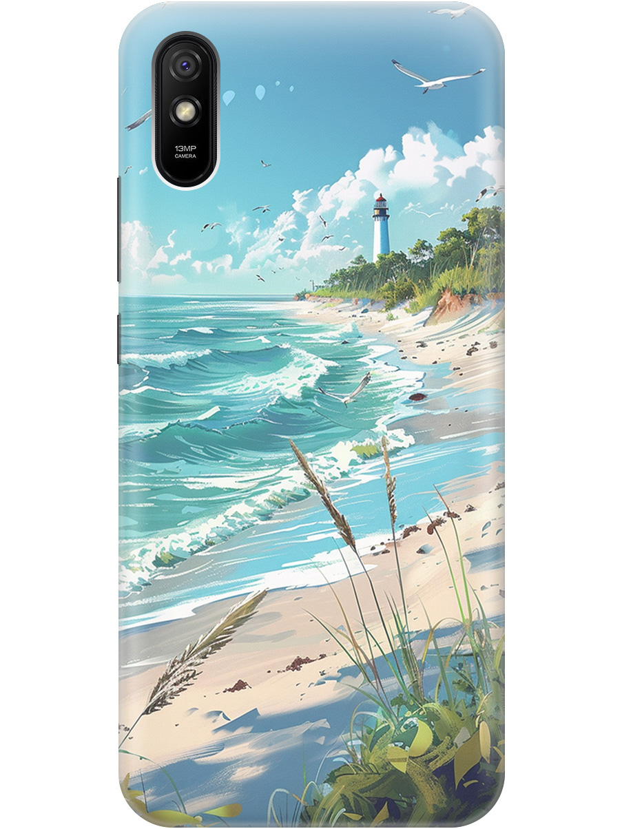 

Силиконовый чехол на Xiaomi Redmi 9A с принтом "Чайки у маяка", Белый;голубой;зеленый;прозрачный, 723276941