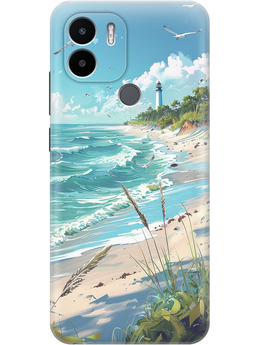 

Силиконовый чехол на Xiaomi Redmi A1+ / A2+ / Poco C50 / C51 с принтом "Чайки у маяка", Белый;голубой;зеленый;прозрачный, 762092141