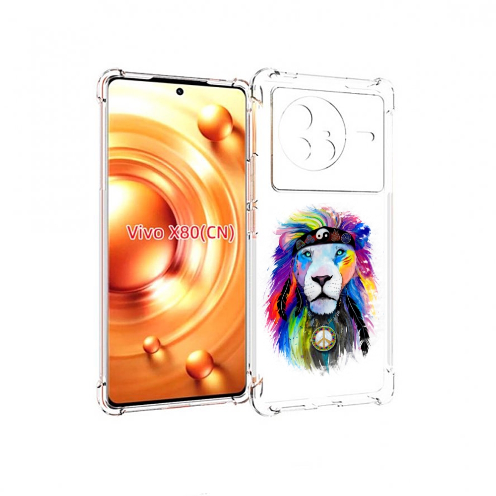 

Чехол Mypads Лев 3 Для Vivo X80, Прозрачный, Tocco