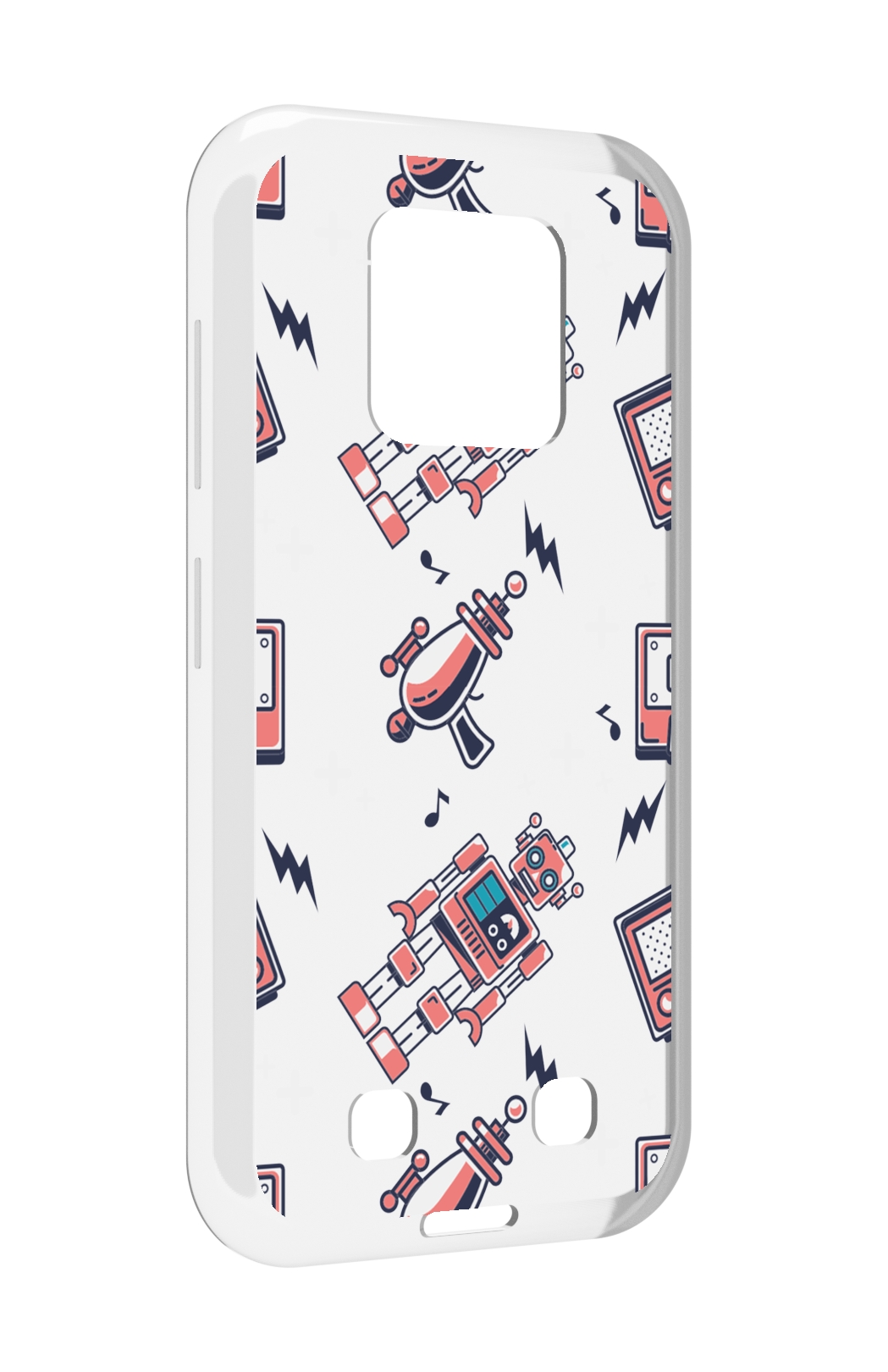 

Чехол MyPads мини-роботы для Oukitel WP18, Прозрачный, Tocco