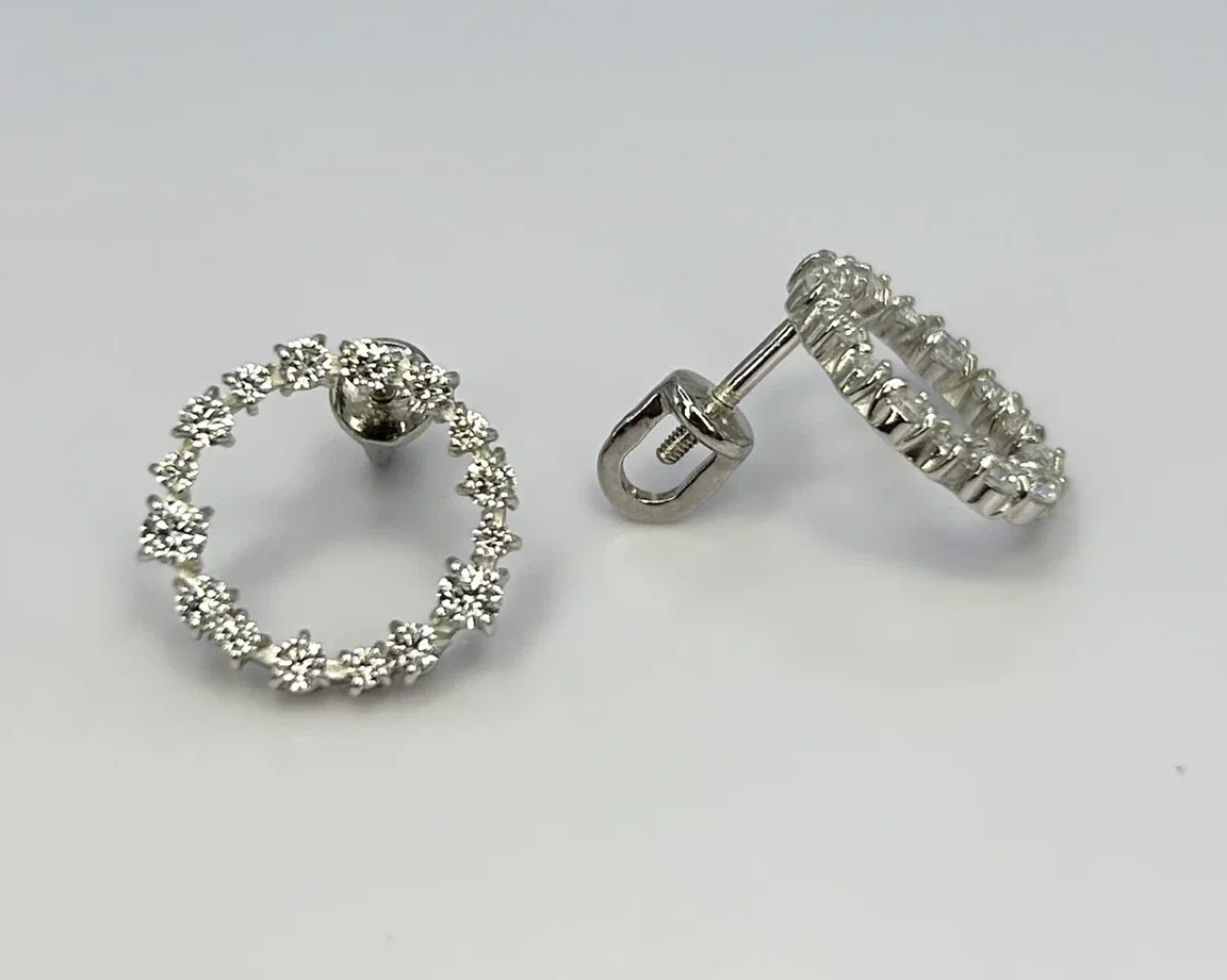 

Серьги из серебра Argentum Z2-10936, фианит, Z2-10936