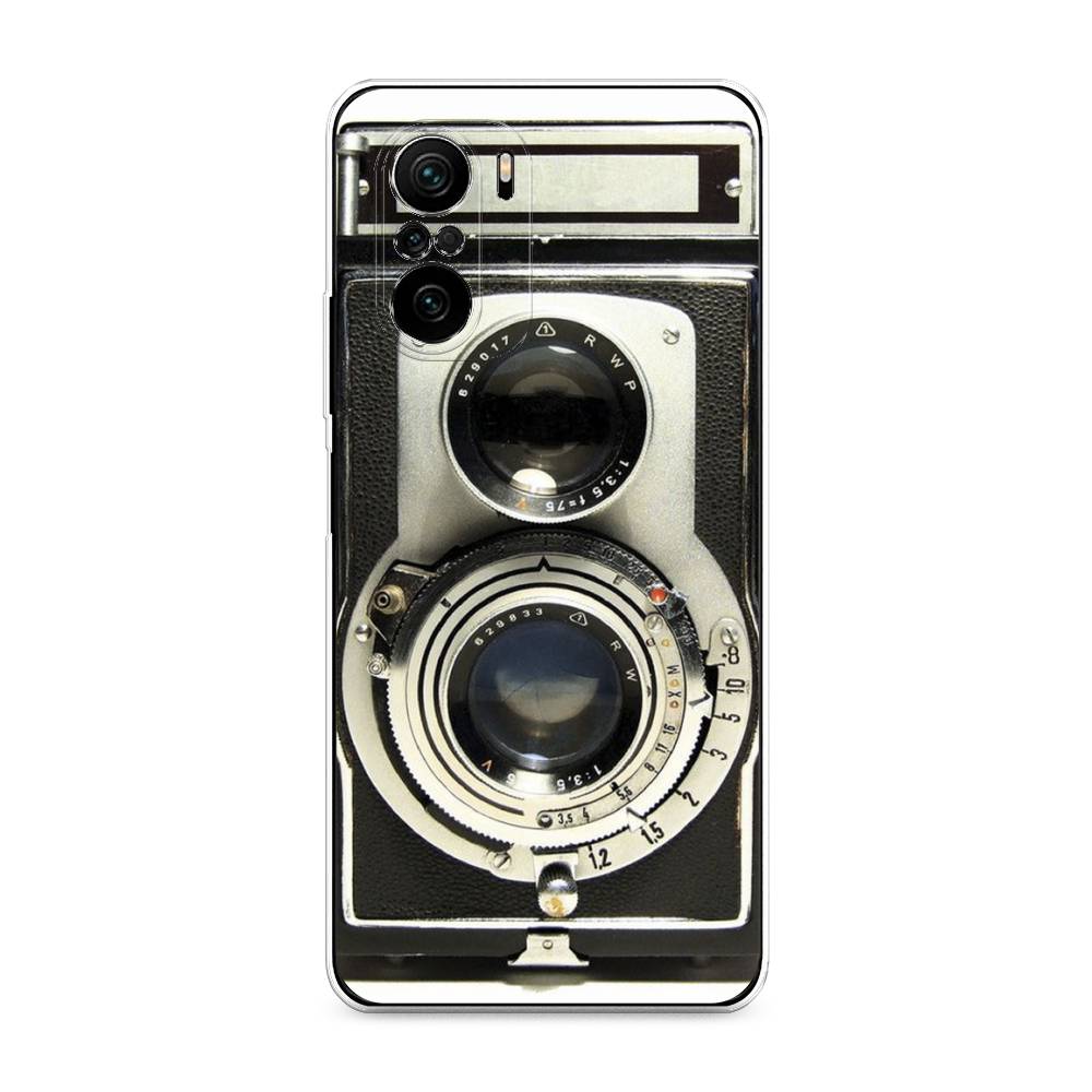 

Чехол на Poco F3 "Старинный фотоаппарат", Серый;черный, 312650-6