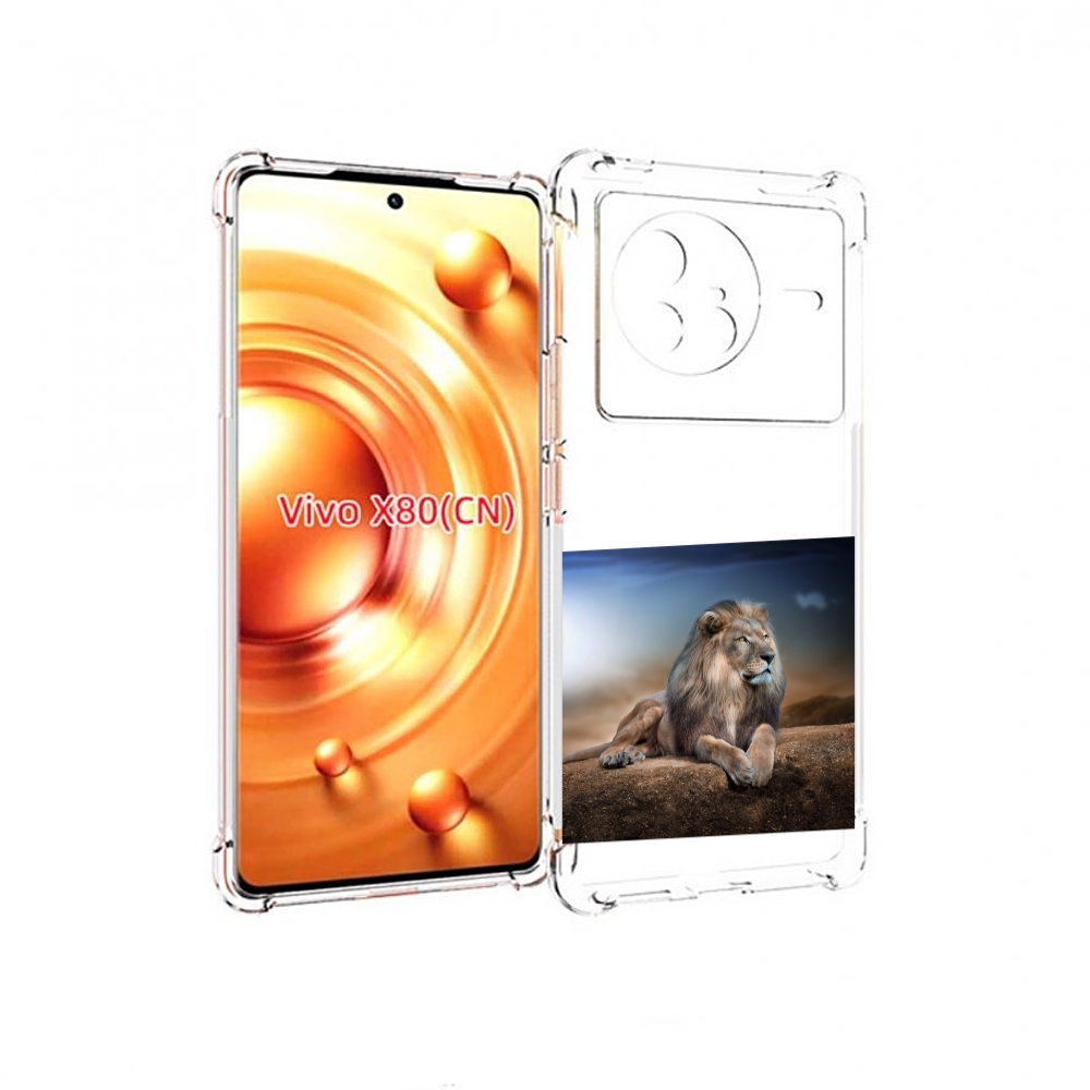 

Чехол Mypads Лев-Наблюдает Для Vivo X80, Прозрачный, Tocco