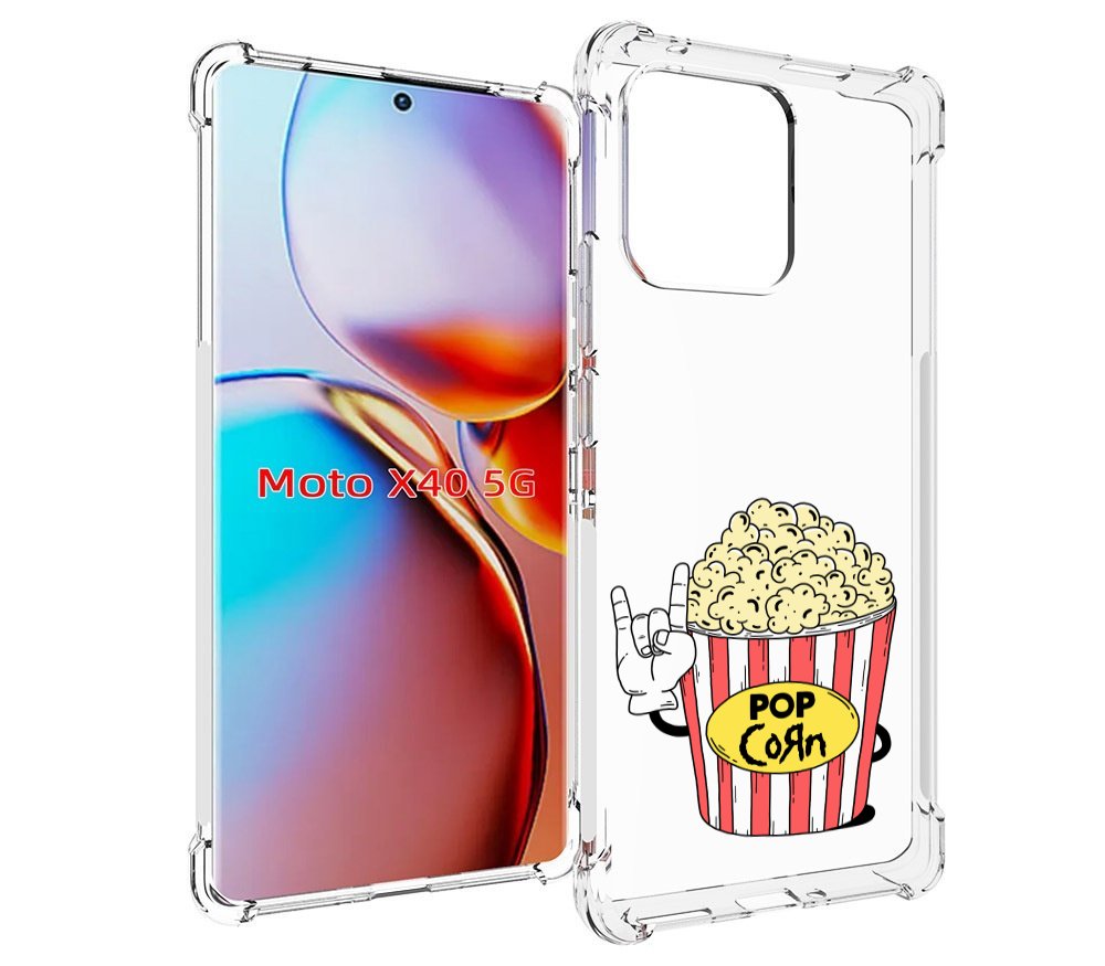 

Чехол MyPads крутой попкорн для Motorola Moto X40, Прозрачный, Tocco