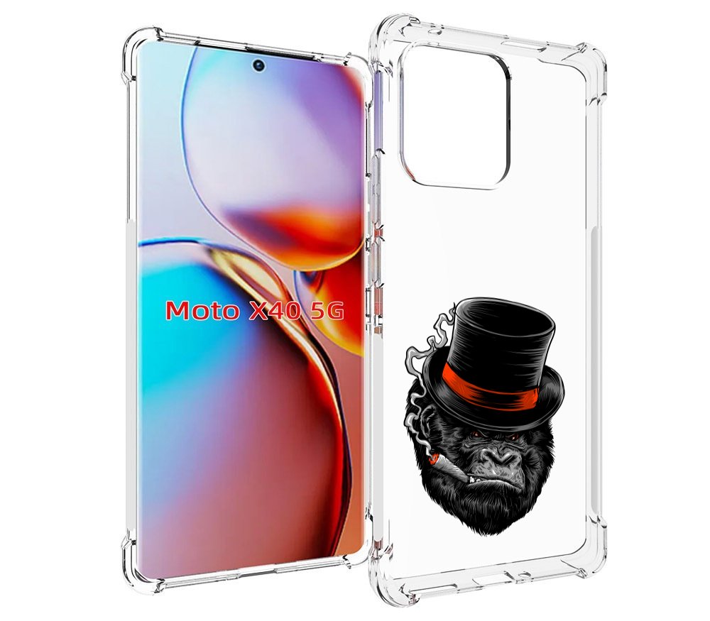 

Чехол MyPads дизайнерская горилла для Motorola Moto X40, Прозрачный, Tocco