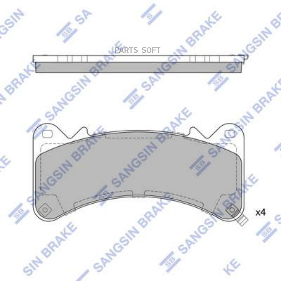 SANGSIN BRAKE Колодки тормозные CADILLAC ESCALADE 16 (D1910)