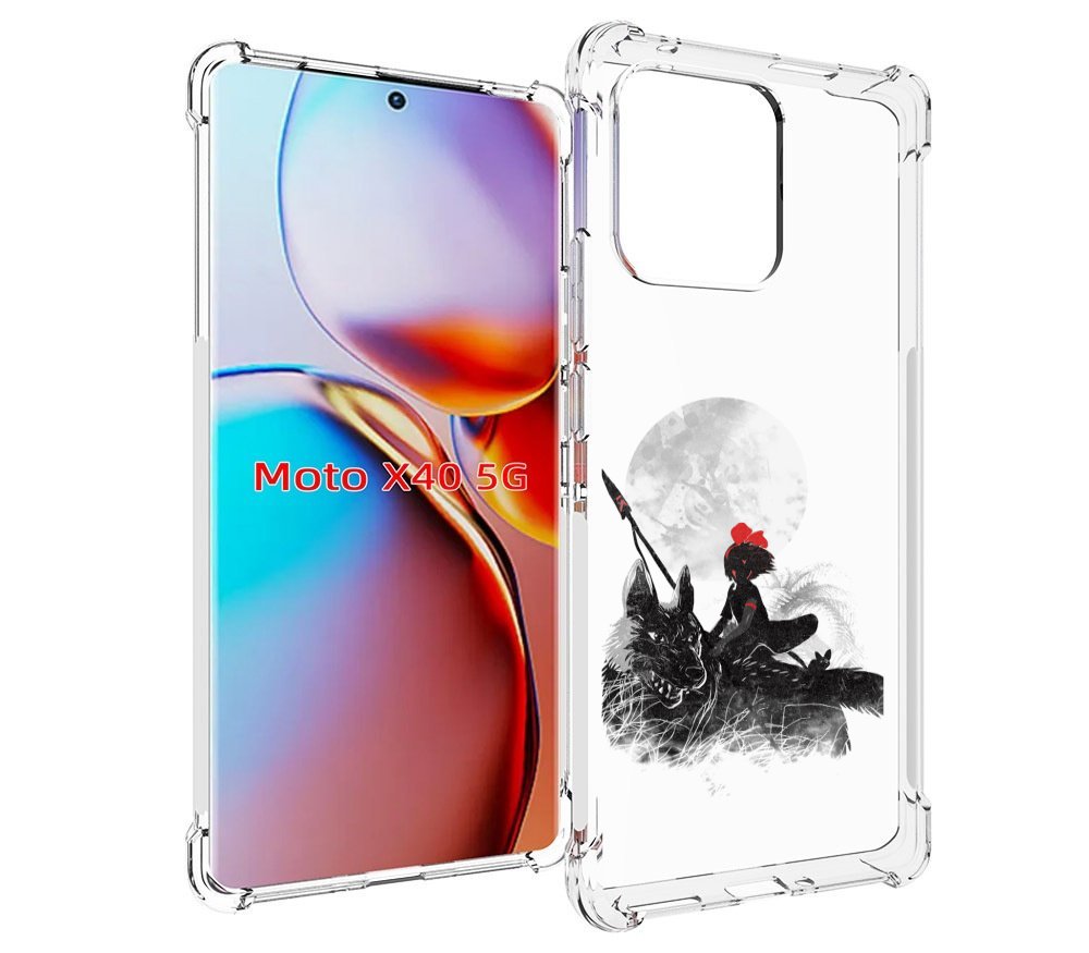 

Чехол MyPads мононоке для Motorola Moto X40, Прозрачный, Tocco