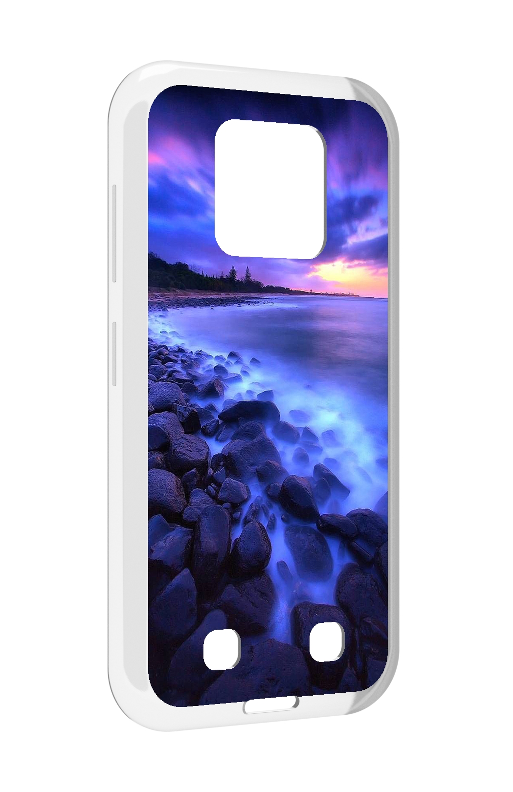 

Чехол MyPads неоновый берег для Oukitel WP18, Прозрачный, Tocco
