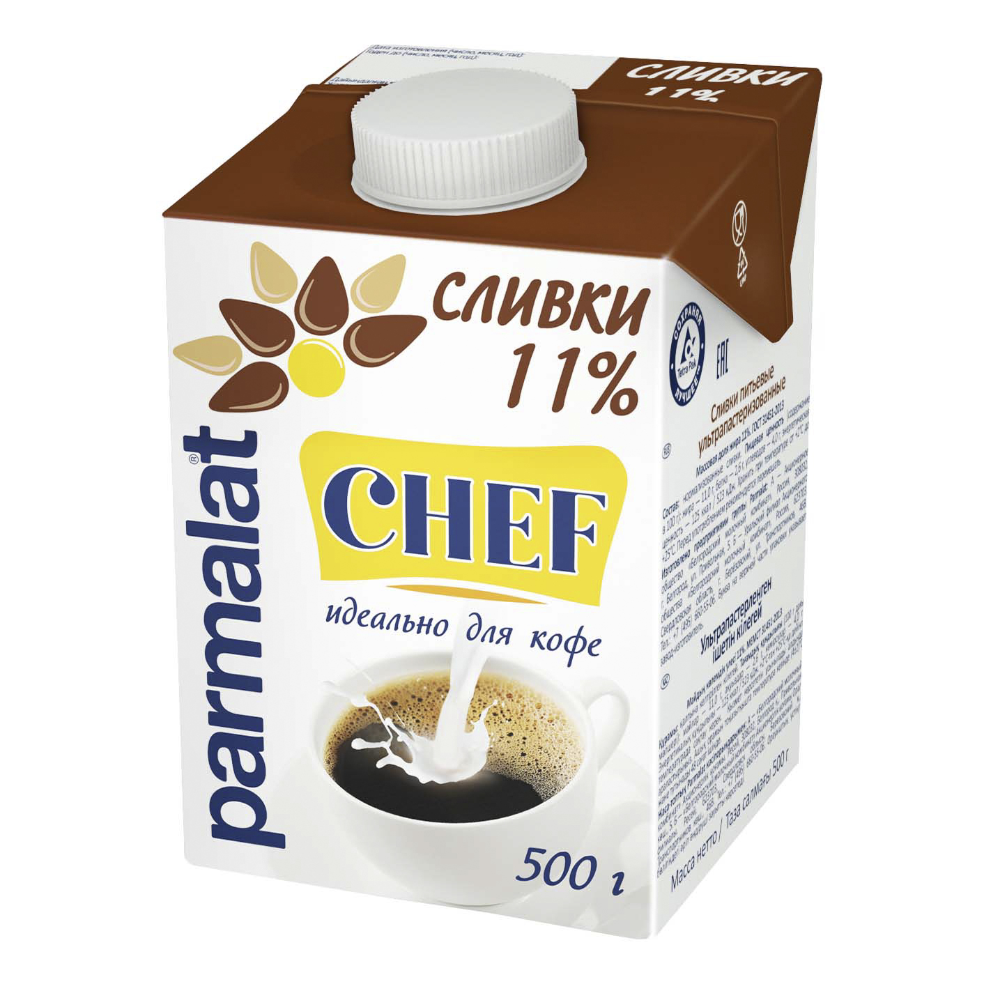 

Сливки Parmalat 11% 500 мл