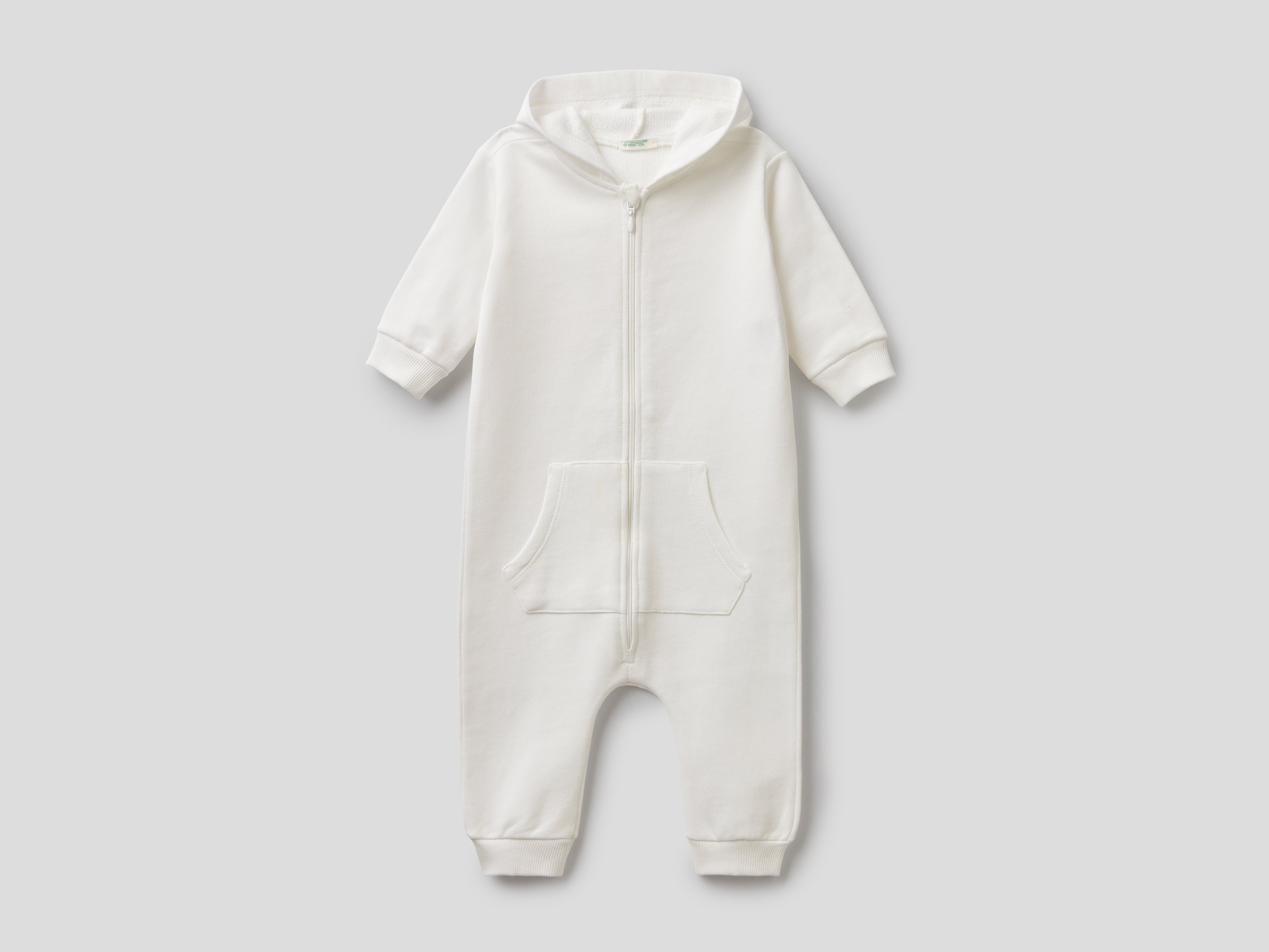 

Комбинезон для девочек Benetton цв. белый р.74, 21A_3J70MT158