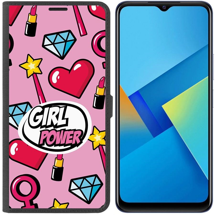 Чехол-книжка Eco Book для Vivo Y21 Girl Power