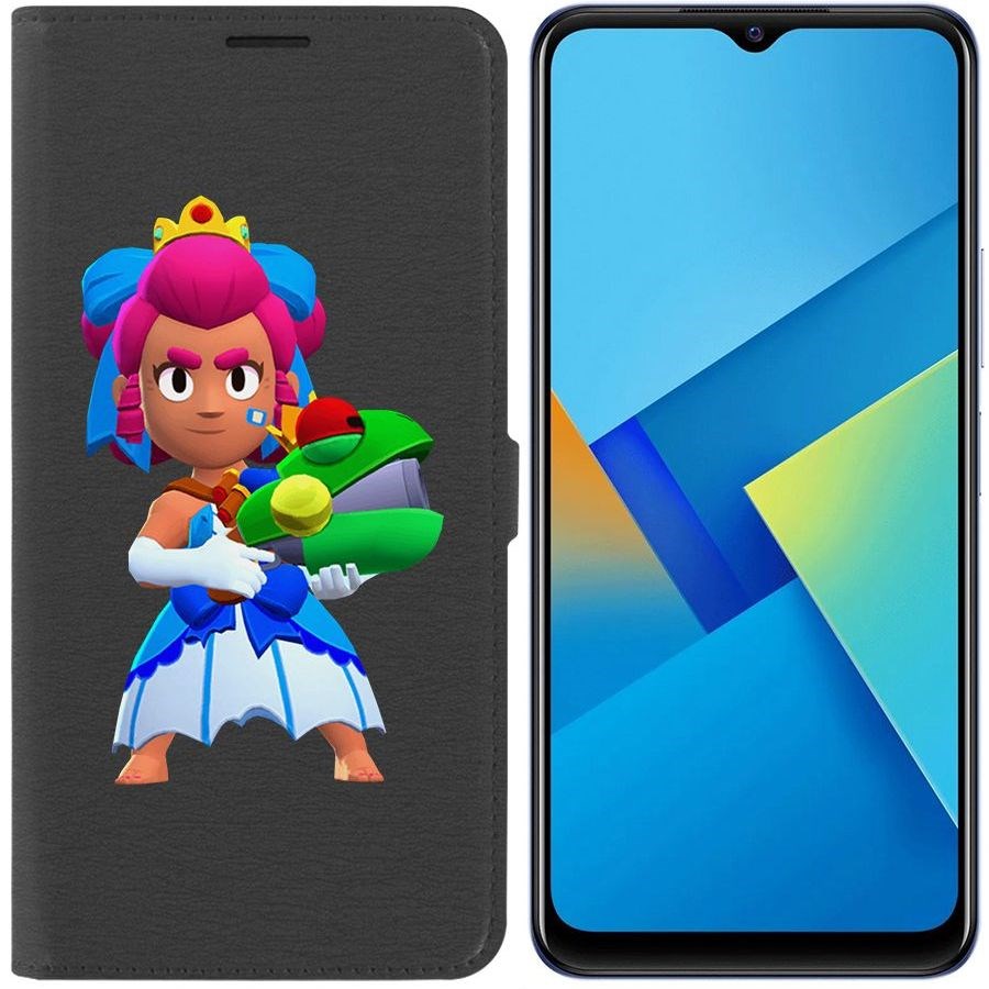 

Чехол-книжка Eco Book для Vivo Y21 Brawl Stars-Принцесса Шелли