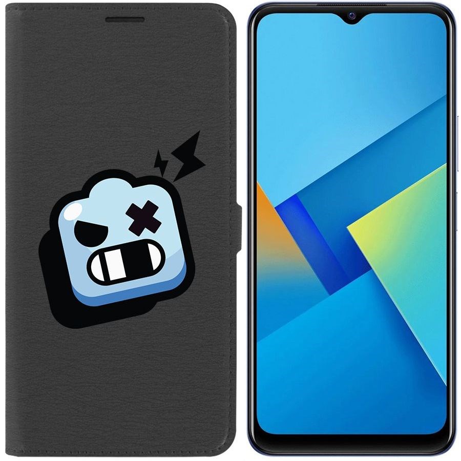

Чехол-книжка Eco Book для Vivo Y21 Brawl Stars-Роборубка