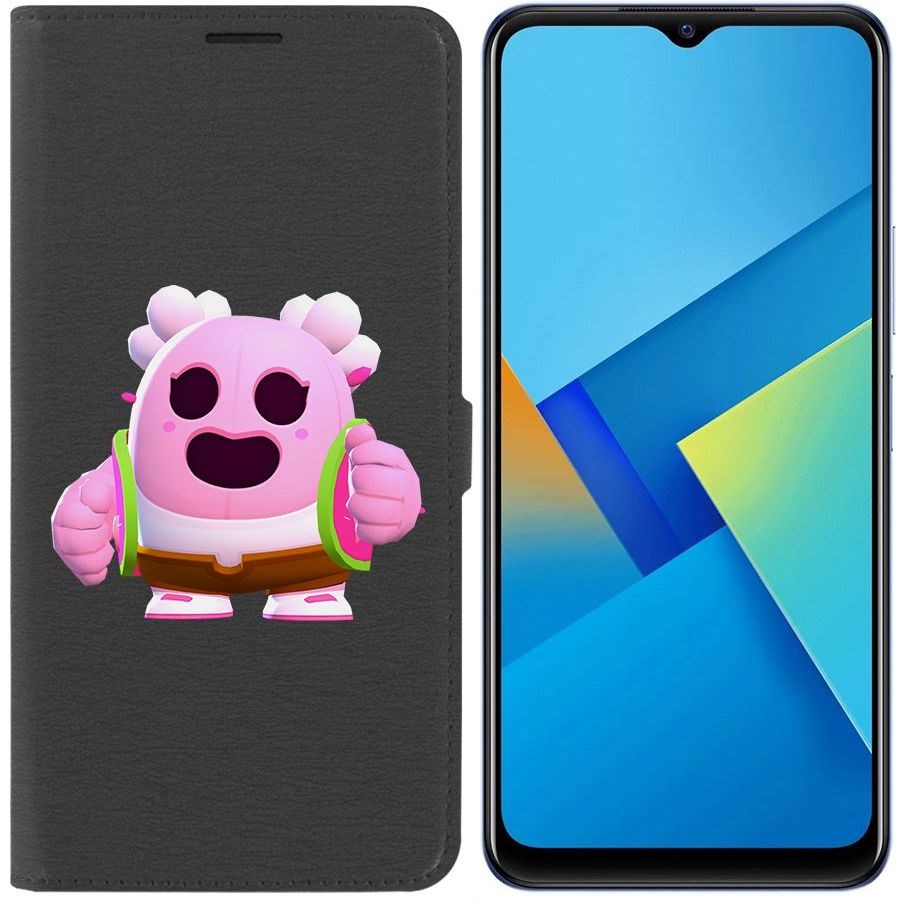 

Чехол-книжка Eco Book для Vivo Y21 Brawl Stars-Сакура Спайк