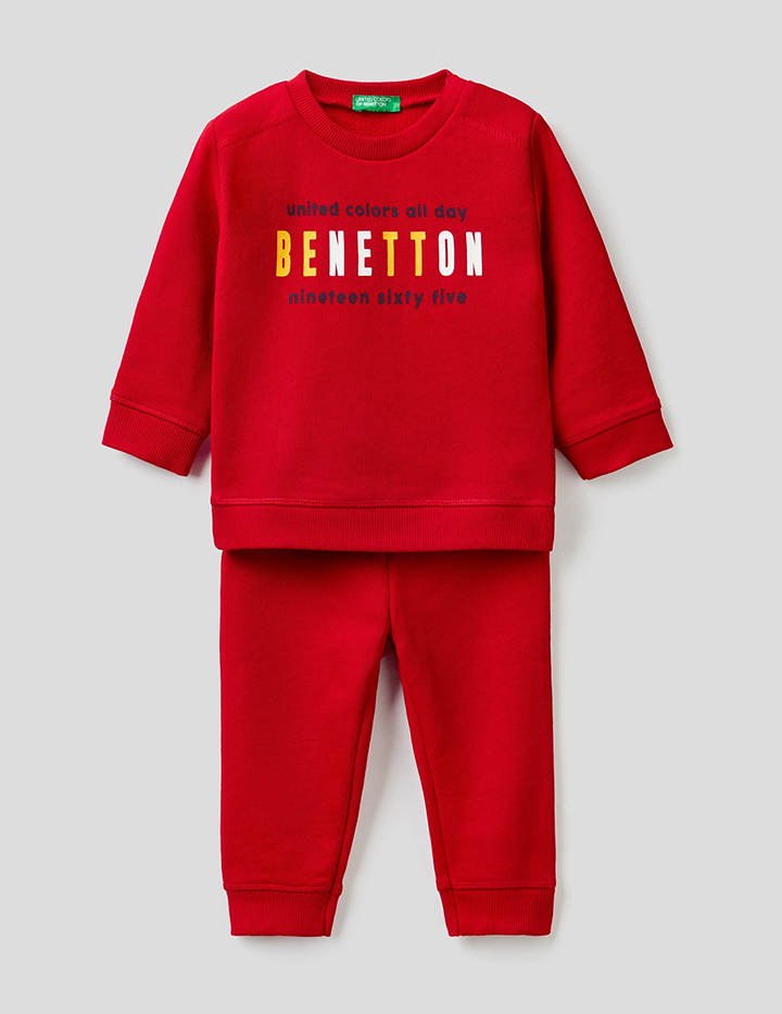 фото Костюм для мальчиков benetton цв. красный р.74 united colors of benetton