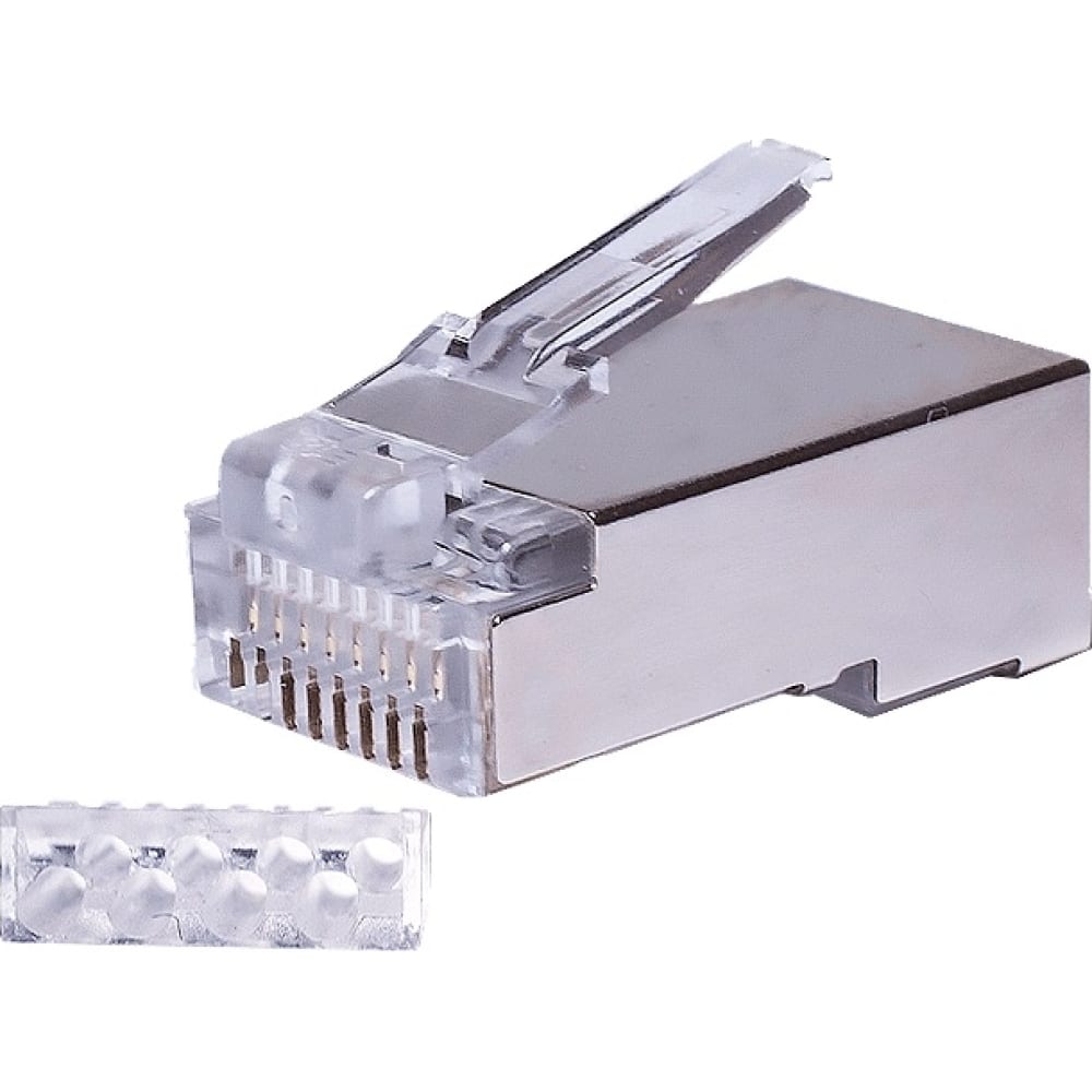 SUPRLAN Коннекторы 8P8C F/UTP Cat.6 3U (RJ-45) (100 pcs) 10-0202