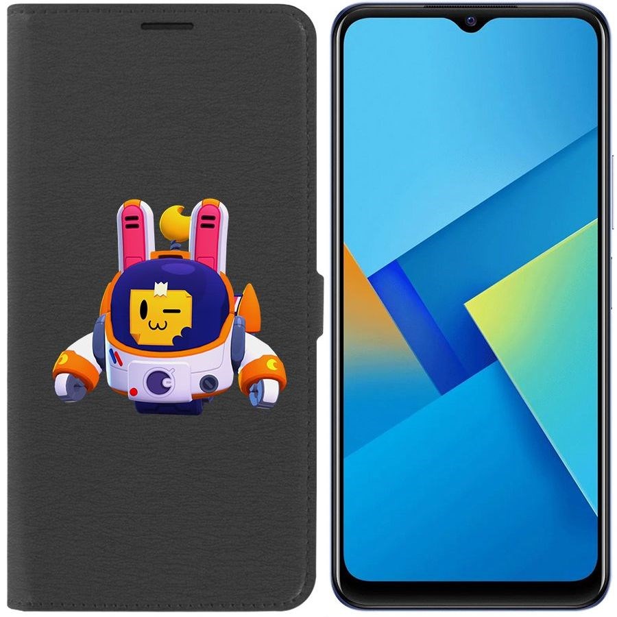 

Чехол-книжка Eco Book для Vivo Y21 Brawl Stars-Лунный Спраут