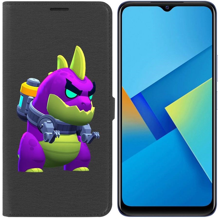 

Чехол-книжка Eco Book для Vivo Y21 Brawl Stars-Мегамонстр