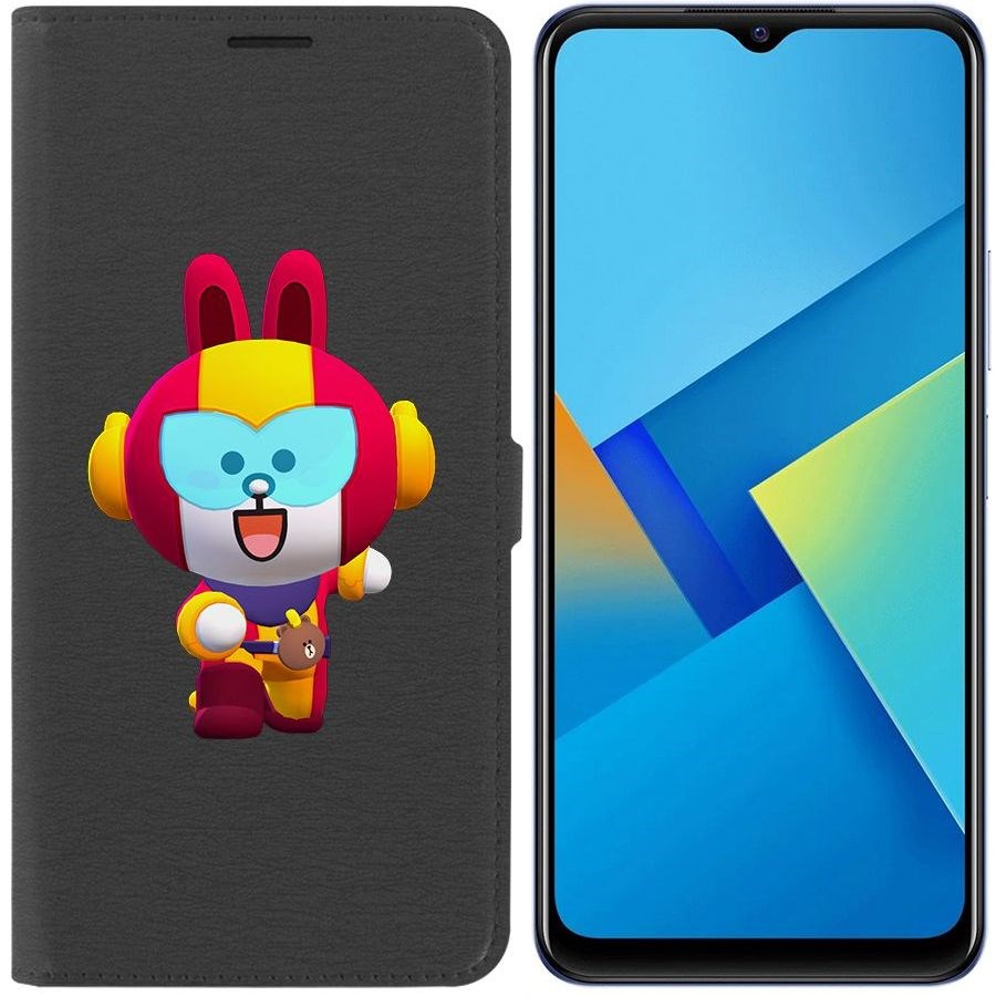 

Чехол-книжка Eco Book для Vivo Y21 Brawl Stars-Кони Макс