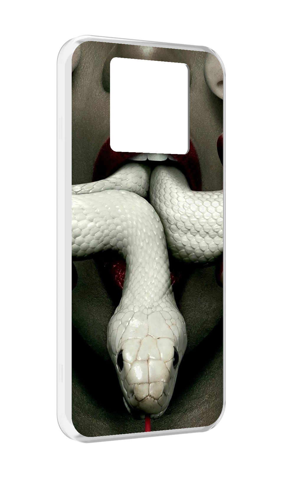 

Чехол MyPads белая-змея для Black Shark 3 5G / Black Shark 3S, Прозрачный, Tocco