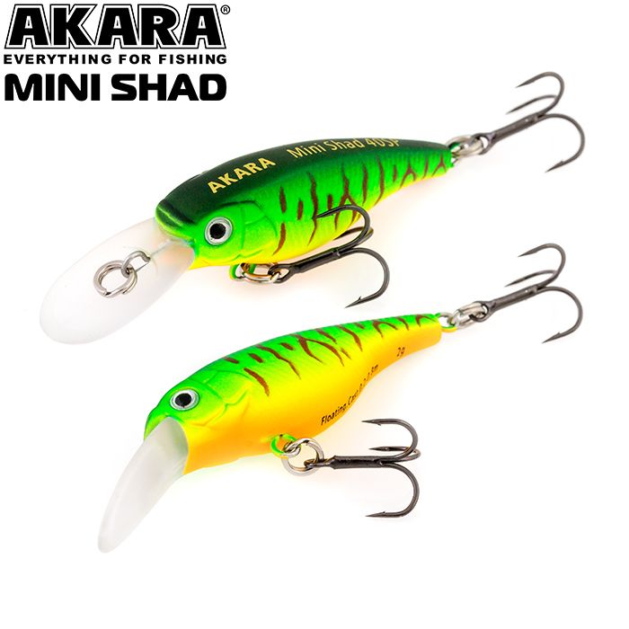 

Воблер Akara Mini Shad 40SP 2,5 гр 1/11 oz 1,6 in A7, Разноцветный, Mini Shad