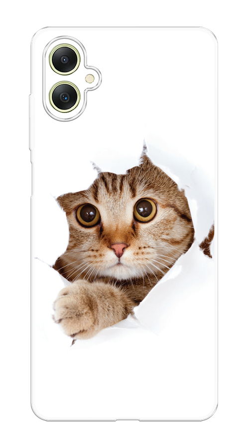 

Чехол на Samsung Galaxy A06 "Кот и бумага", Белый;коричневый, 2110150-1