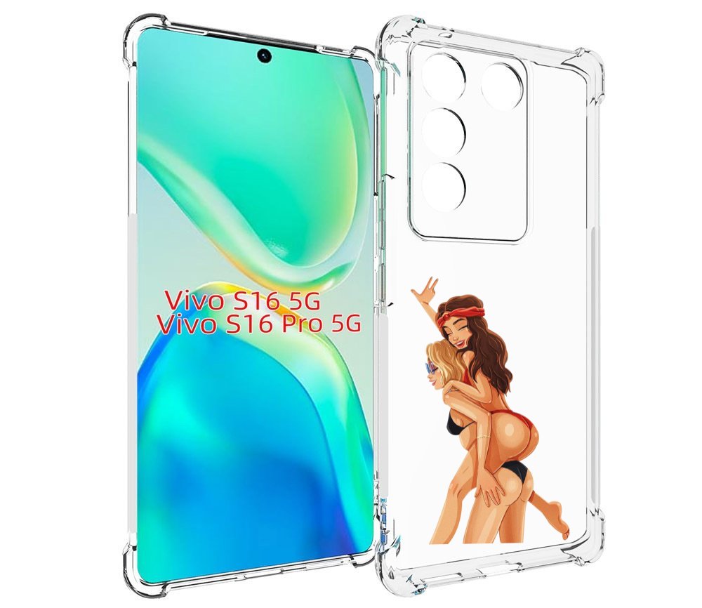 

Чехол MyPads две-подружки-в-купальниках женский для Vivo S16 5G / S16 Pro 5G / V27 / V2..., Tocco