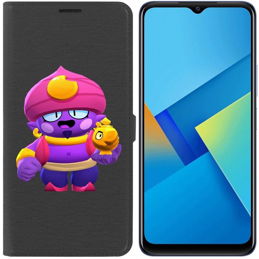 

Чехол-книжка Eco Book для Vivo Y21 Brawl Stars-Джин