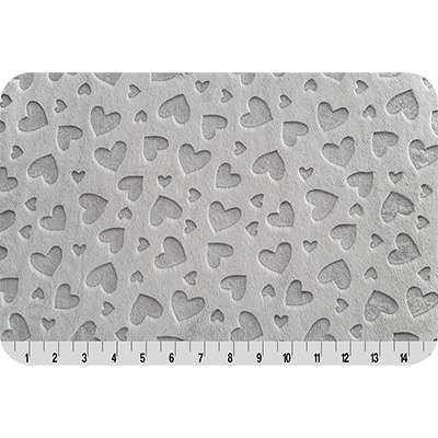 

Ткань полиэстер PEPPY EMBOSSED HEART 48х48 см silver, Серый