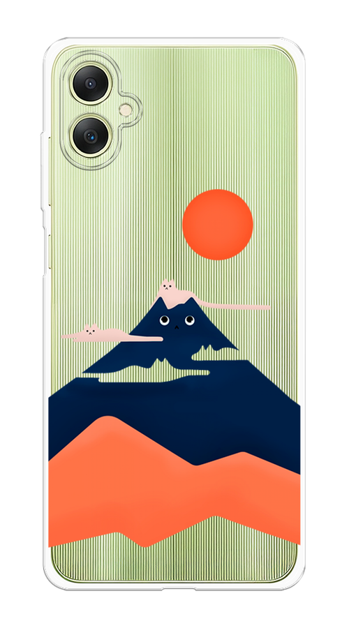

Чехол на Samsung Galaxy A06 "Кот-гора", Черный;оранжевый, 2110150-1