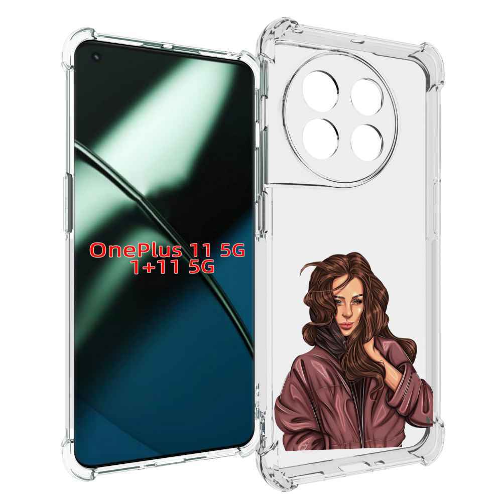 

Чехол MyPads Арт-рисунок-девушки для OnePlus 11, Прозрачный, Tocco