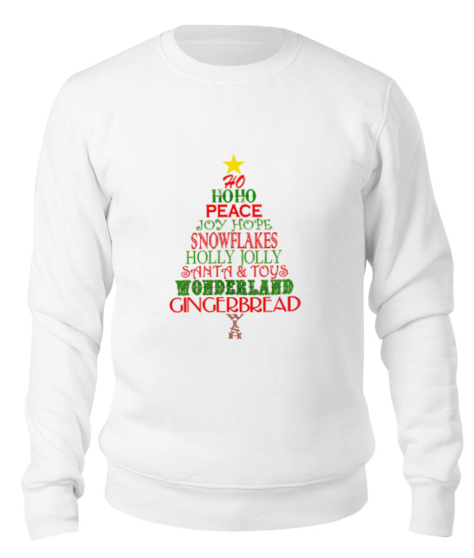 

Свитшот унисекс Printio Christmas tree белый S, Christmas tree