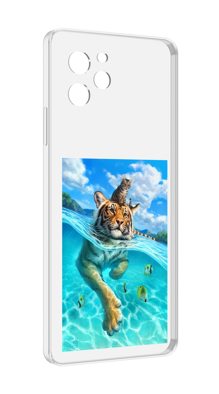 

Чехол MyPads Кот-на-тигре для Huawei Nova Y61 / Huawei Enjoy 50z, Прозрачный, Tocco