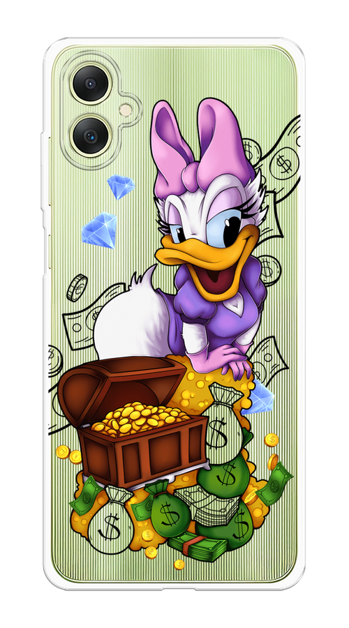 

Чехол на Samsung Galaxy A06 "Rich Daisy Duck", Коричневый;белый;фиолетовый, 2110150-1