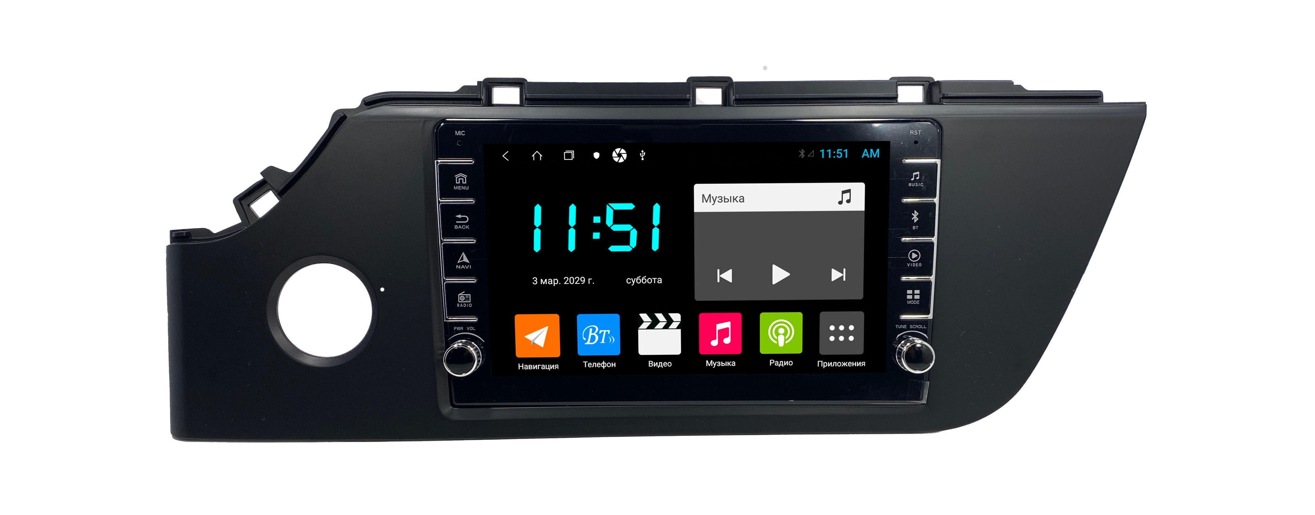 Штатная автомагнитола Zenith KIA Rio 2021 464GB с крутилками Android 12 Мультируль 3240700₽