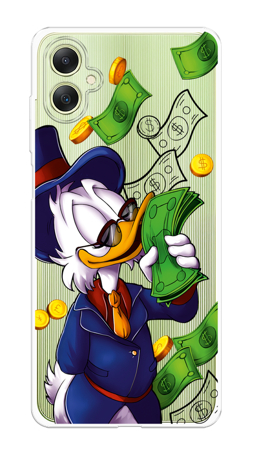 

Чехол на Samsung Galaxy A06 "Scrooge McDuck with Money", Синий;зеленый;белый, 2110150-1