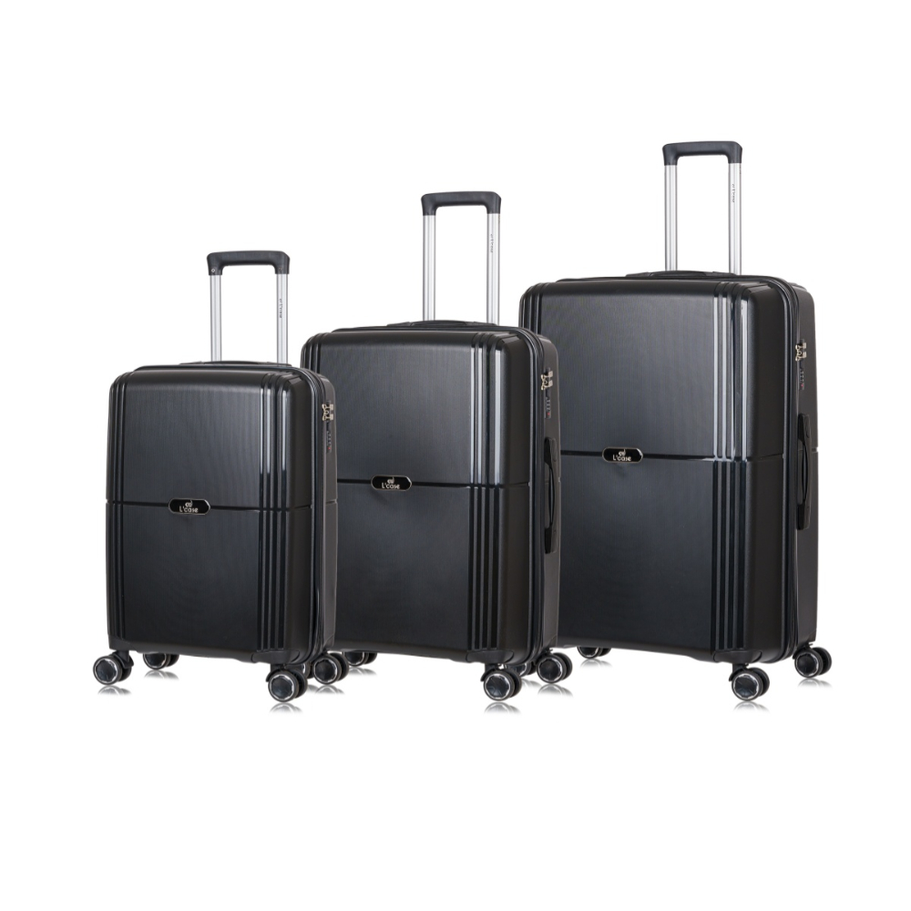 

Комплект чемоданов унисекс L'Case Colombo черный, S/M/L, Colombo (S+, M, L)