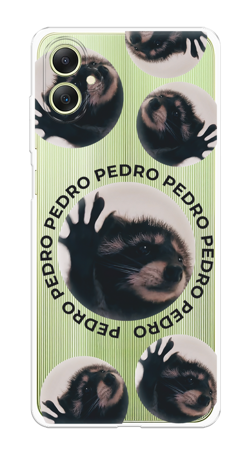

Чехол на Samsung Galaxy A06 "Pedro енот", Черный;бежевый;прозрачный, 2110150-1