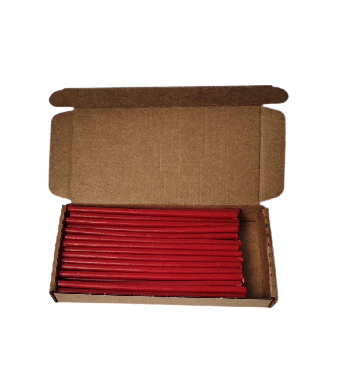 Свеча восковая красная 16,5 см комплект из 45 штук 7770221 100 СК 45 107