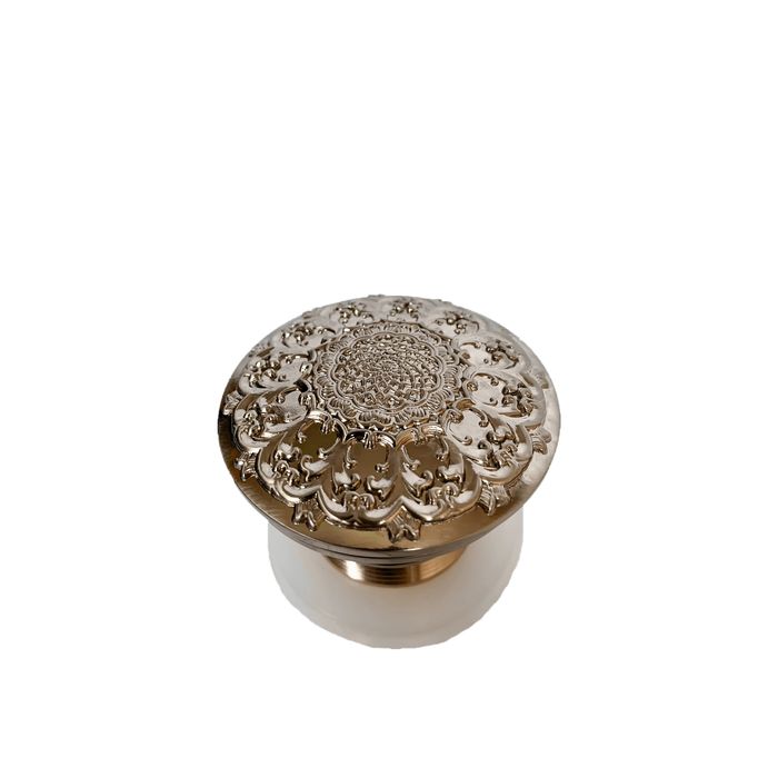 Донный клапан с переливом Milacio серебро (MC.010.SL)