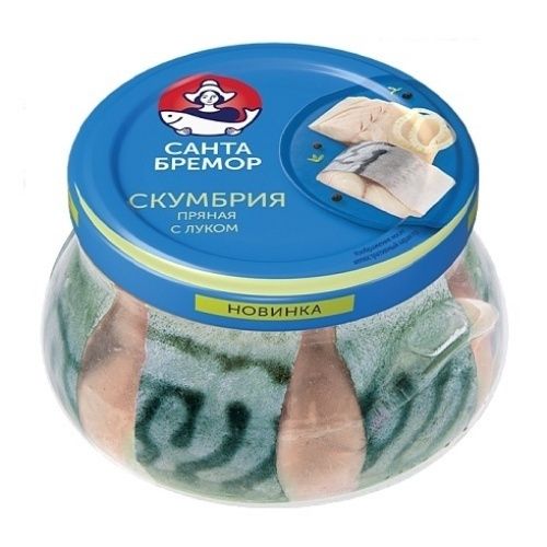 

Салат Санта Бремор Скумбрия пряная с луком 280 г