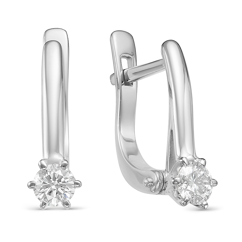 

Серьги из белого золота с бриллиантом Yahont 226006, 226006